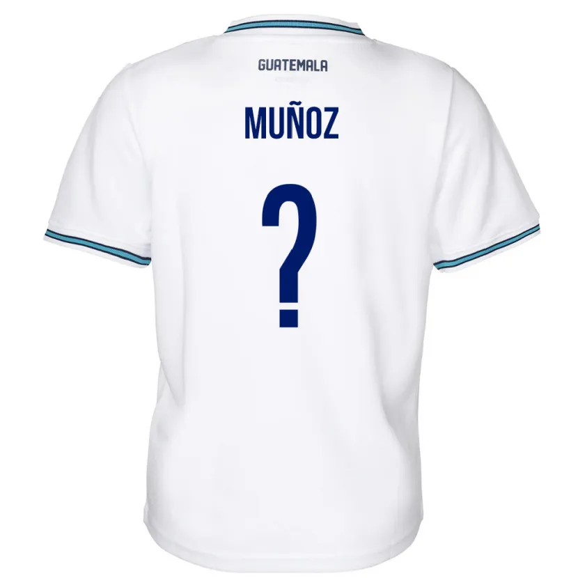 Danxen Hombre Camiseta Guatemala Rudy Muñoz #0 Blanco 1ª Equipación 24-26 La Camisa México