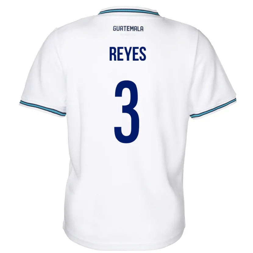 Danxen Hombre Camiseta Guatemala Martha Reyes #3 Blanco 1ª Equipación 24-26 La Camisa México