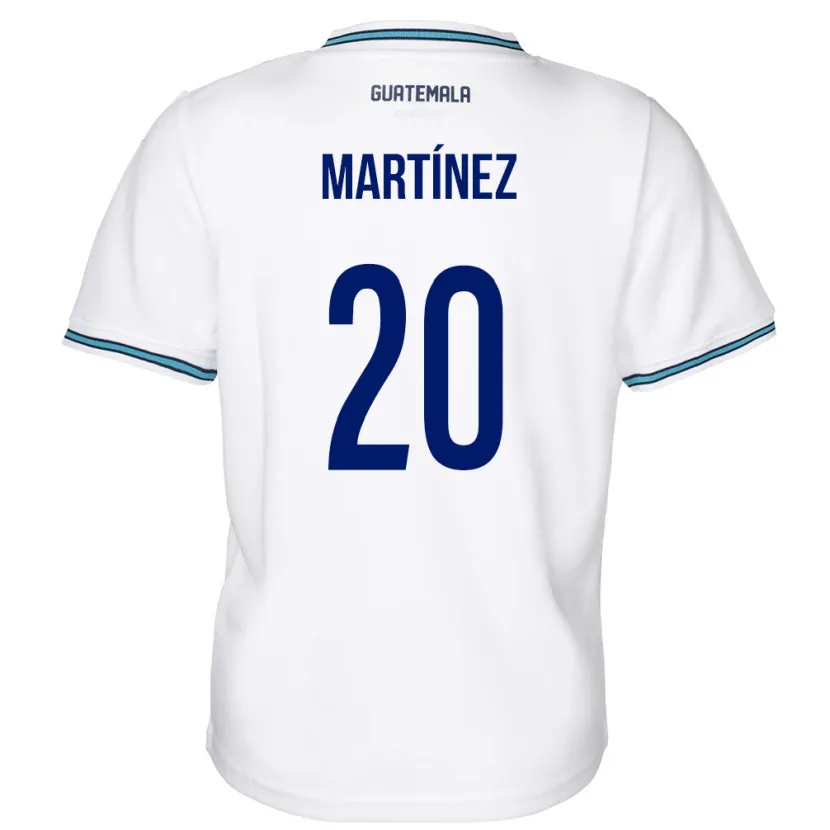 Danxen Hombre Camiseta Guatemala Ana Lucía Martínez #20 Blanco 1ª Equipación 24-26 La Camisa México