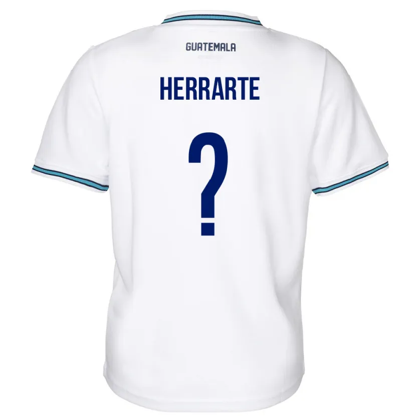 Danxen Hombre Camiseta Guatemala María Herrarte #0 Blanco 1ª Equipación 24-26 La Camisa México