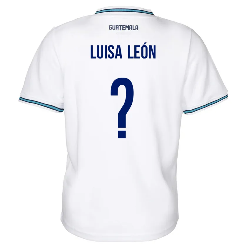 Danxen Hombre Camiseta Guatemala Luisa León #0 Blanco 1ª Equipación 24-26 La Camisa México