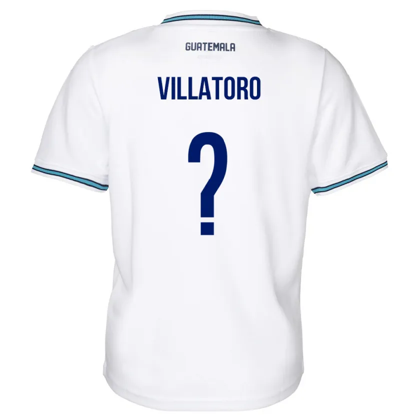 Danxen Hombre Camiseta Guatemala Grace Villatoro #0 Blanco 1ª Equipación 24-26 La Camisa México