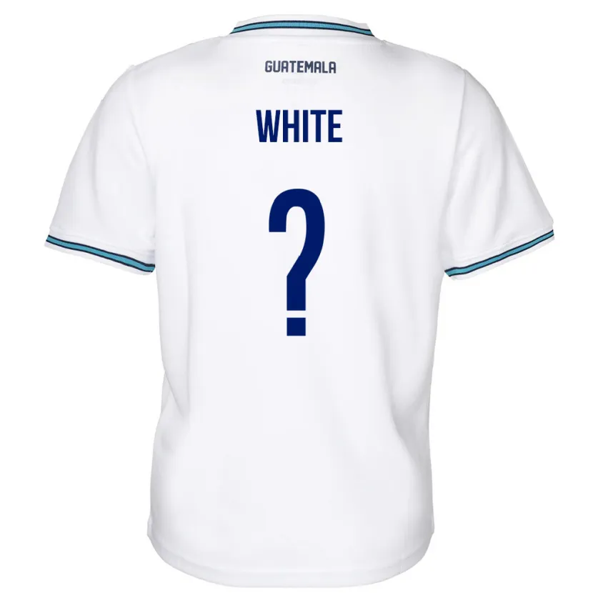 Danxen Hombre Camiseta Guatemala Megan White #0 Blanco 1ª Equipación 24-26 La Camisa México