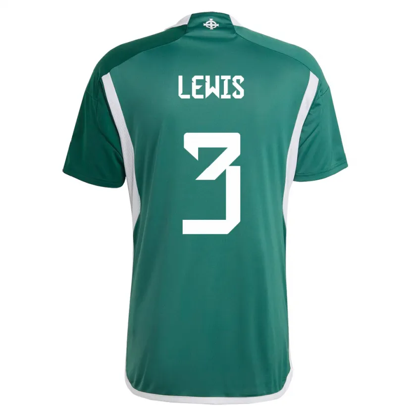 Danxen Hombre Camiseta Irlanda Del Norte Jamal Lewis #3 Verde 1ª Equipación 24-26 La Camisa México