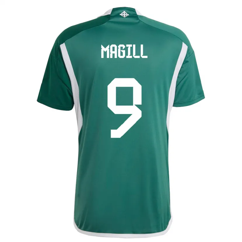 Danxen Hombre Camiseta Irlanda Del Norte Simone Magill #9 Verde 1ª Equipación 24-26 La Camisa México