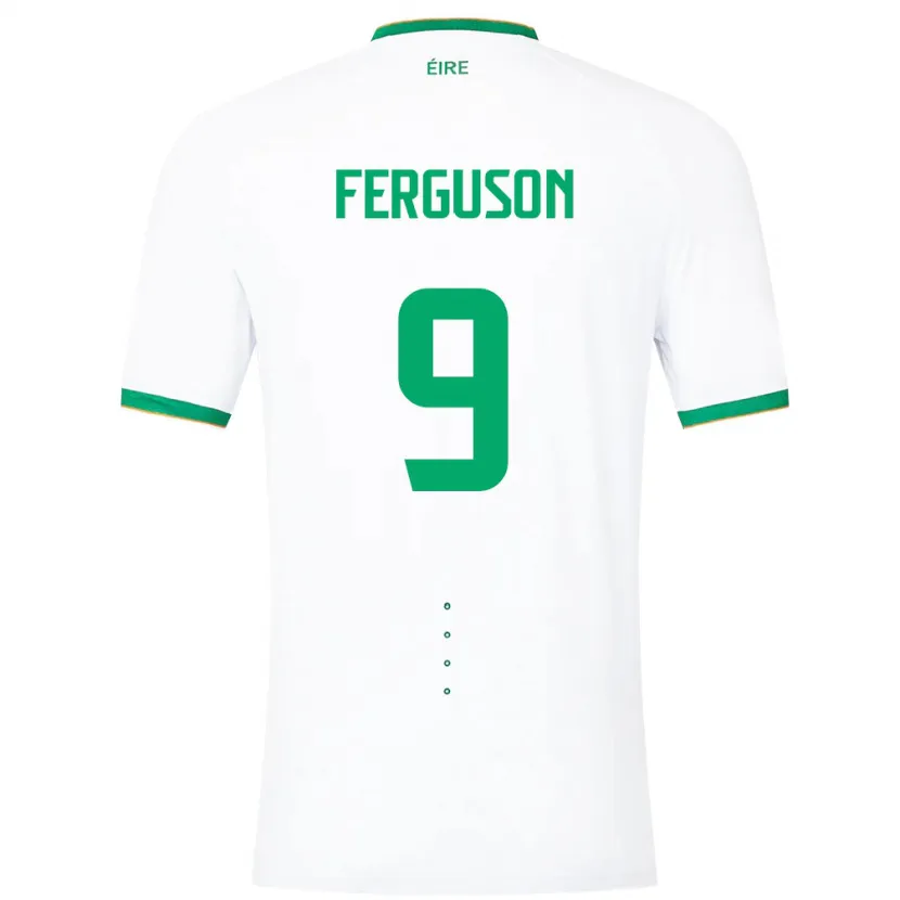 Danxen Hombre Camiseta Irlanda Evan Ferguson #9 Blanco 2ª Equipación 24-26 La Camisa México