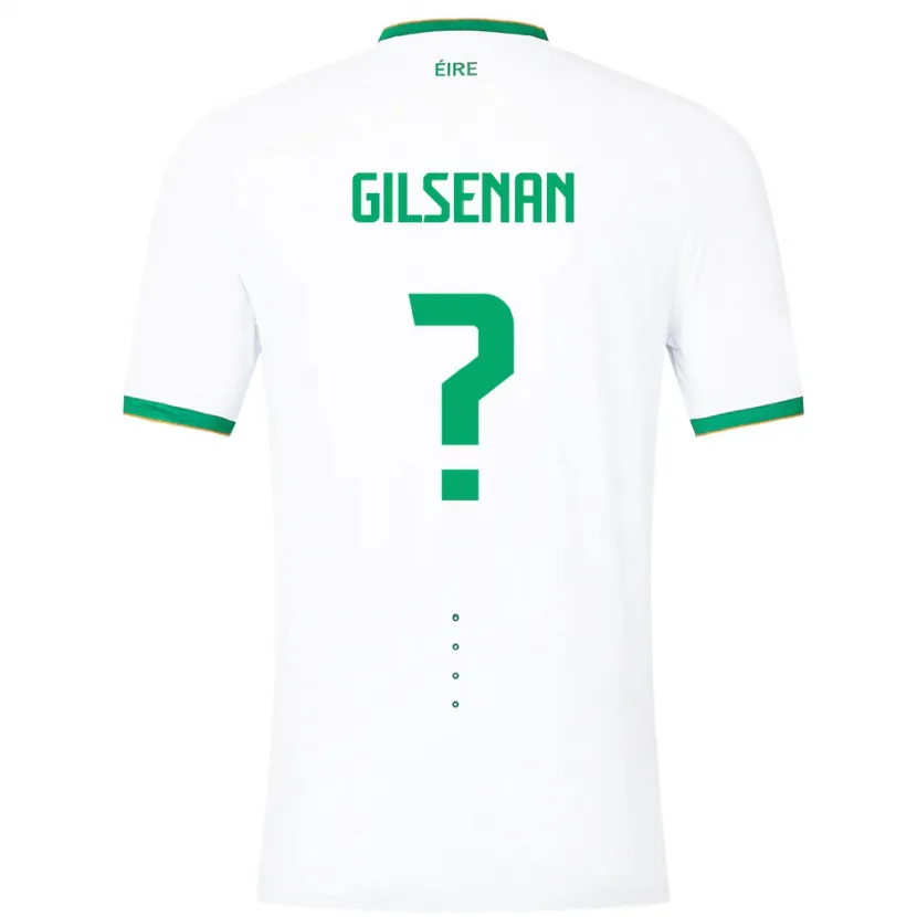 Danxen Hombre Camiseta Irlanda Zak Gilsenan #0 Blanco 2ª Equipación 24-26 La Camisa México