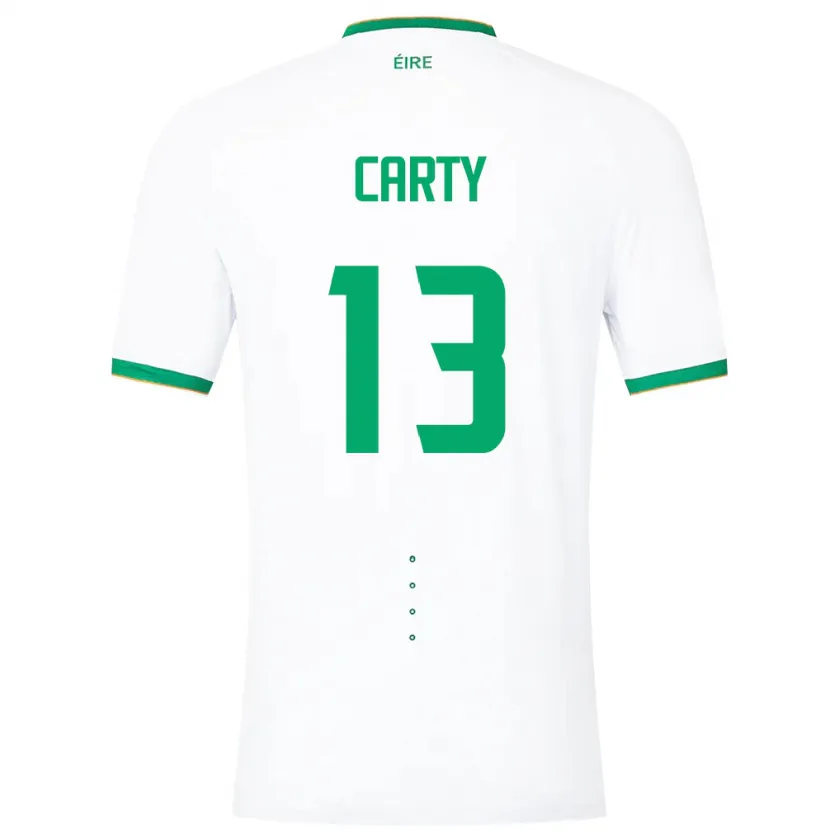 Danxen Hombre Camiseta Irlanda Conor Carty #13 Blanco 2ª Equipación 24-26 La Camisa México