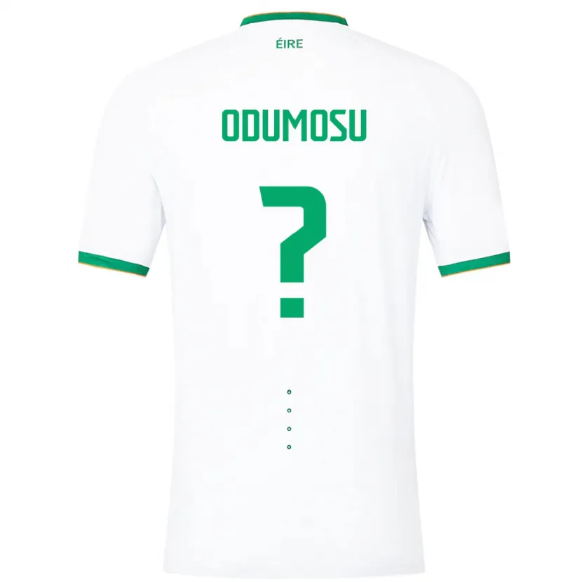 Danxen Hombre Camiseta Irlanda David Odumosu #0 Blanco 2ª Equipación 24-26 La Camisa México