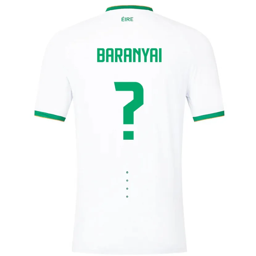 Danxen Hombre Camiseta Irlanda Patrick Baranyai #0 Blanco 2ª Equipación 24-26 La Camisa México