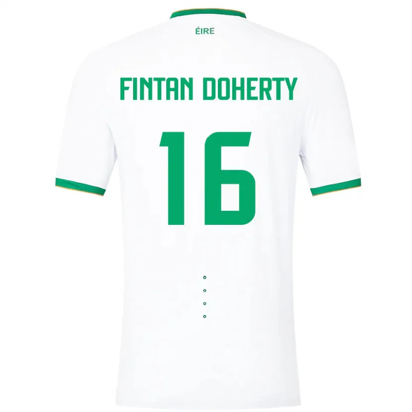 Danxen Hombre Camiseta Irlanda Fintan Doherty #16 Blanco 2ª Equipación 24-26 La Camisa México