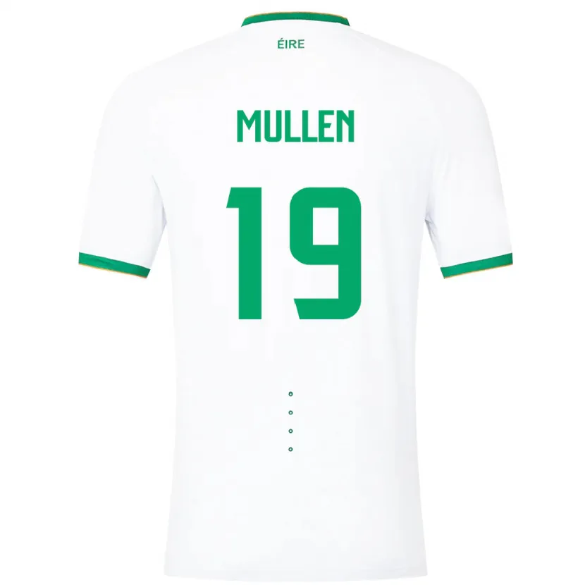 Danxen Hombre Camiseta Irlanda Senan Mullen #19 Blanco 2ª Equipación 24-26 La Camisa México