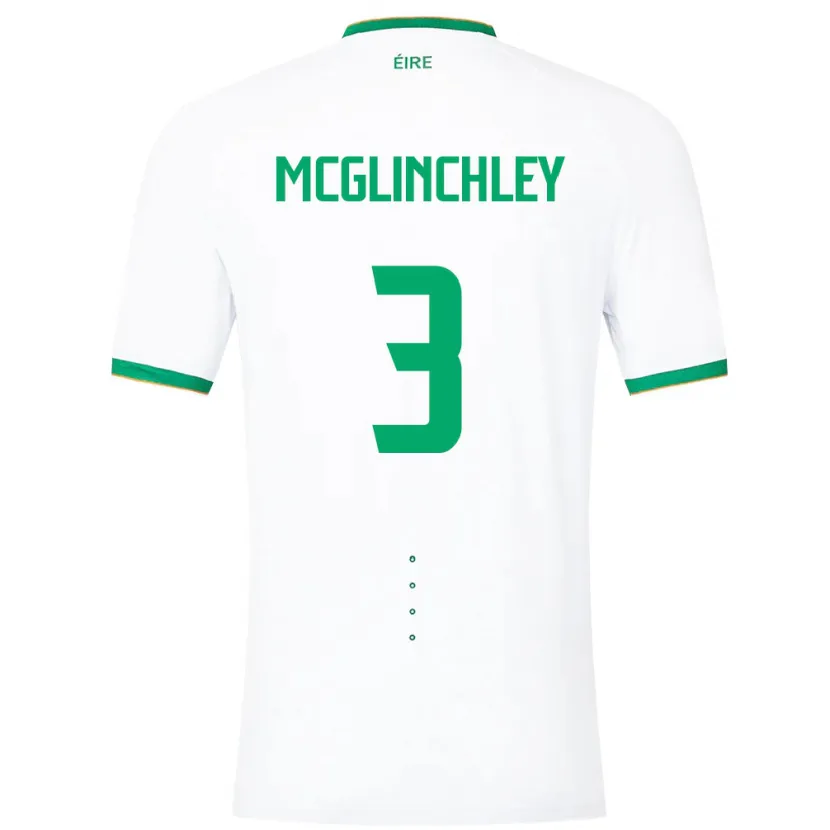 Danxen Hombre Camiseta Irlanda Harry Mcglinchley #3 Blanco 2ª Equipación 24-26 La Camisa México