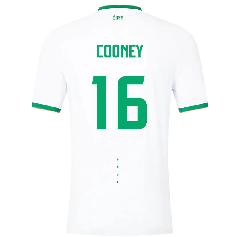 Danxen Hombre Camiseta Irlanda Oisin Cooney #16 Blanco 2ª Equipación 24-26 La Camisa México