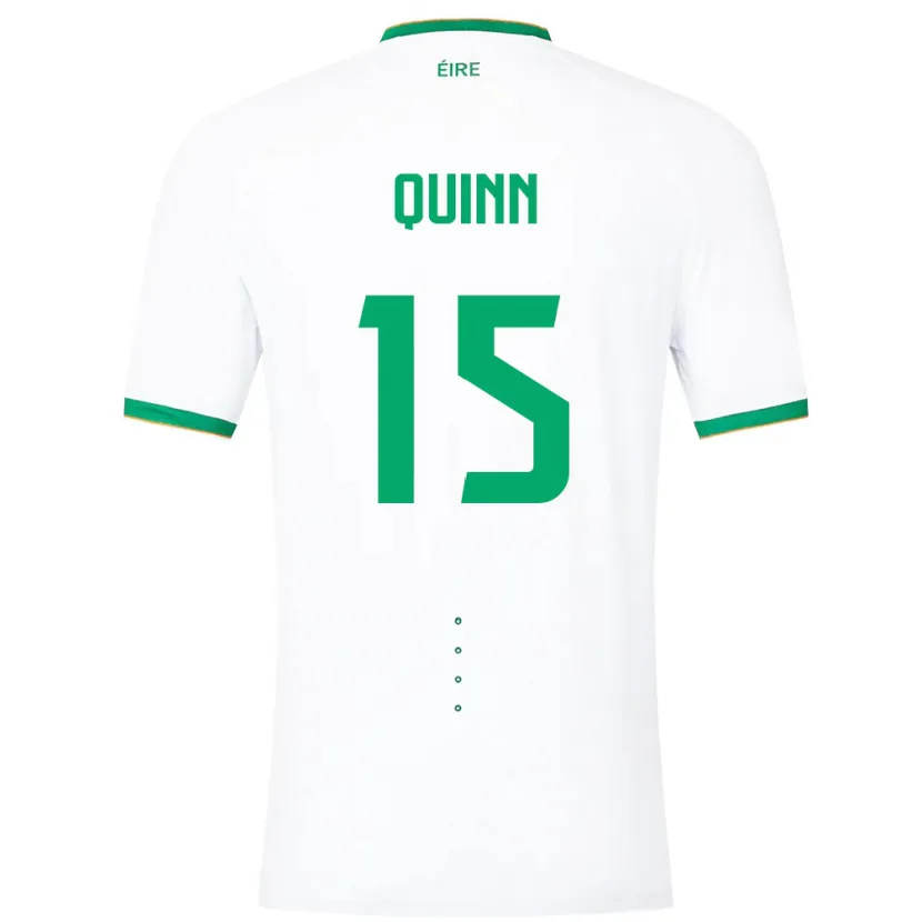 Danxen Hombre Camiseta Irlanda Lucy Quinn #15 Blanco 2ª Equipación 24-26 La Camisa México