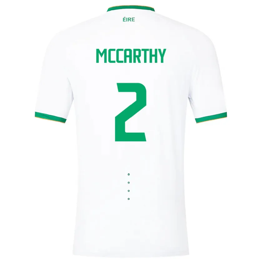 Danxen Hombre Camiseta Irlanda Savannah Mccarthy #2 Blanco 2ª Equipación 24-26 La Camisa México