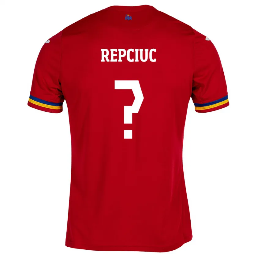 Danxen Hombre Camiseta Rumania Gabriel Repciuc #0 Rojo 2ª Equipación 24-26 La Camisa México
