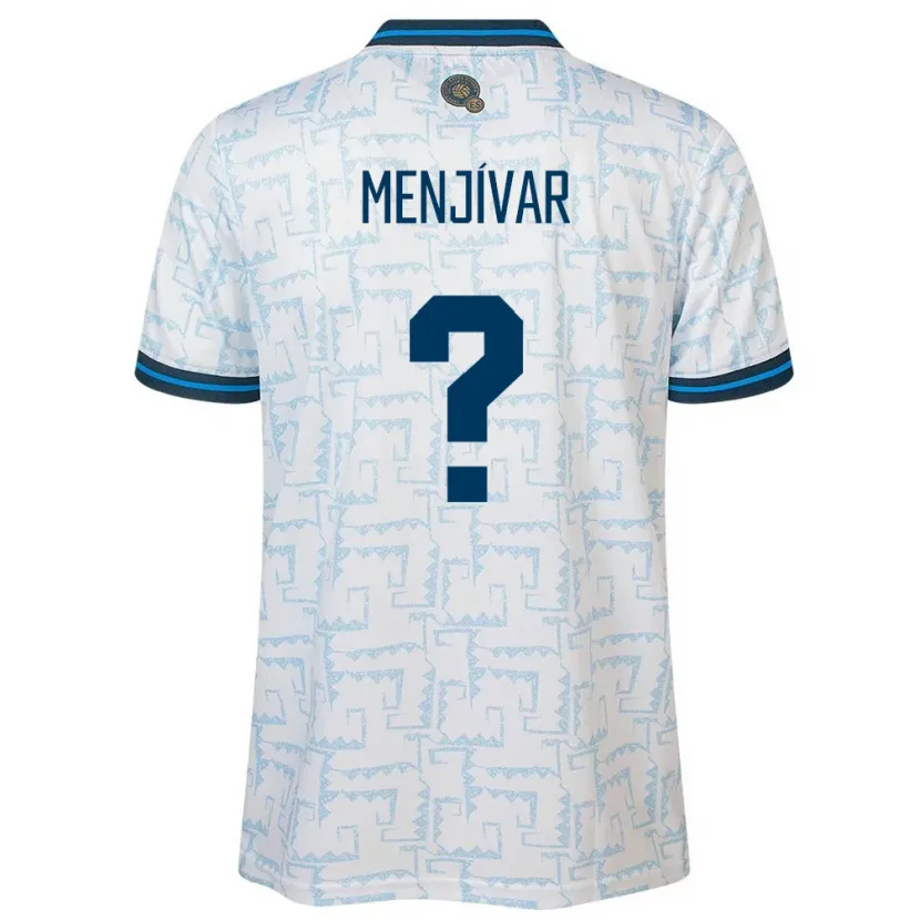 Danxen Hombre Camiseta El Salvador Leonardo Menjívar #0 Blanco 2ª Equipación 24-26 La Camisa México