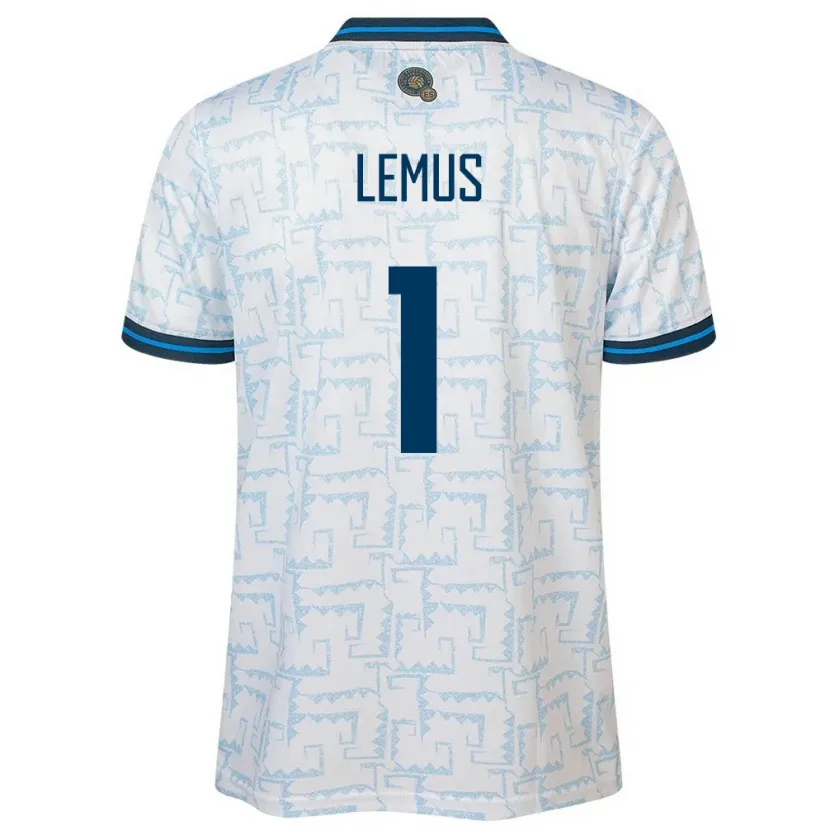 Danxen Hombre Camiseta El Salvador Hamilton Lemus #1 Blanco 2ª Equipación 24-26 La Camisa México