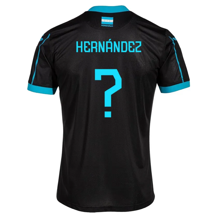 Danxen Hombre Camiseta Honduras Riccy Hernández #0 Negro 2ª Equipación 24-26 La Camisa México