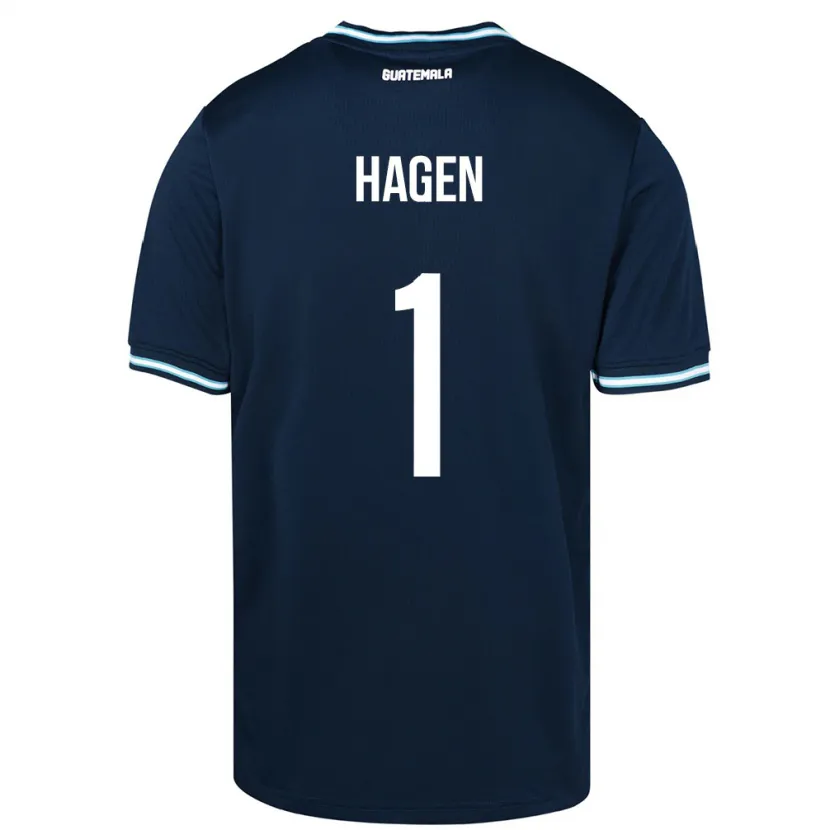 Danxen Hombre Camiseta Guatemala Nicholas Hagen #1 Azul 2ª Equipación 24-26 La Camisa México