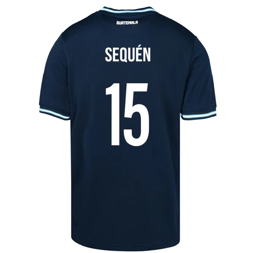 Danxen Hombre Camiseta Guatemala Marlon Sequén #15 Azul 2ª Equipación 24-26 La Camisa México