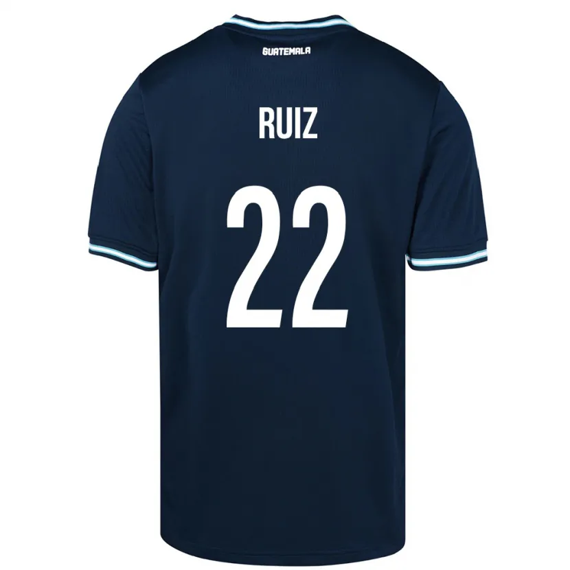 Danxen Hombre Camiseta Guatemala Kevin Ruiz #22 Azul 2ª Equipación 24-26 La Camisa México