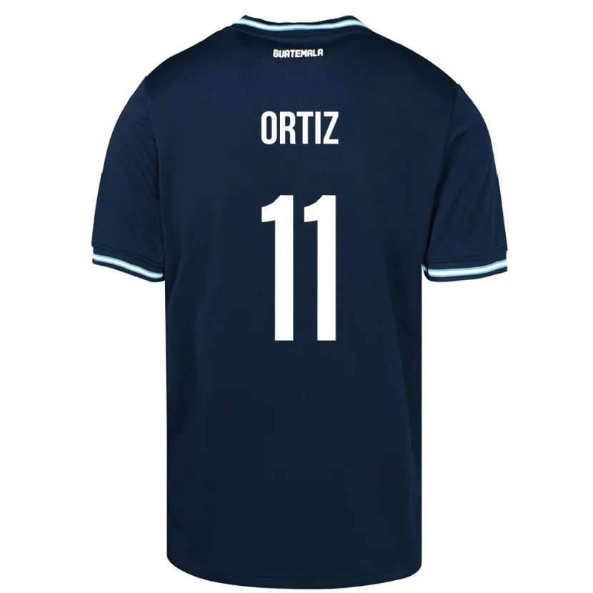 Danxen Hombre Camiseta Guatemala Andersson Ortiz #11 Azul 2ª Equipación 24-26 La Camisa México