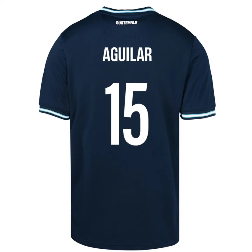 Danxen Hombre Camiseta Guatemala Carlos Aguilar #15 Azul 2ª Equipación 24-26 La Camisa México