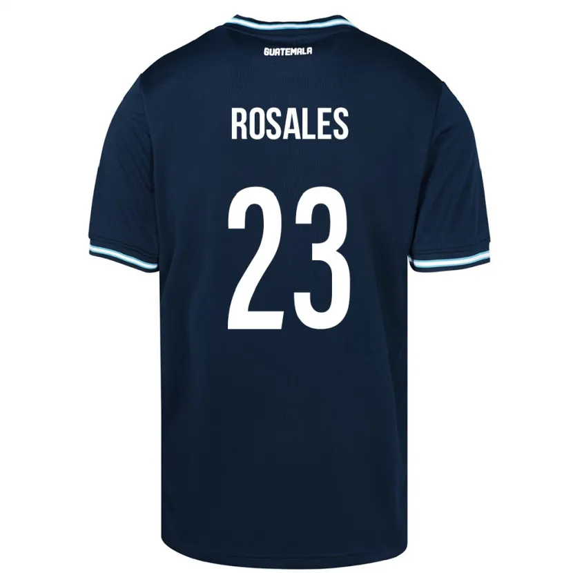 Danxen Hombre Camiseta Guatemala Yareni Rosales #23 Azul 2ª Equipación 24-26 La Camisa México