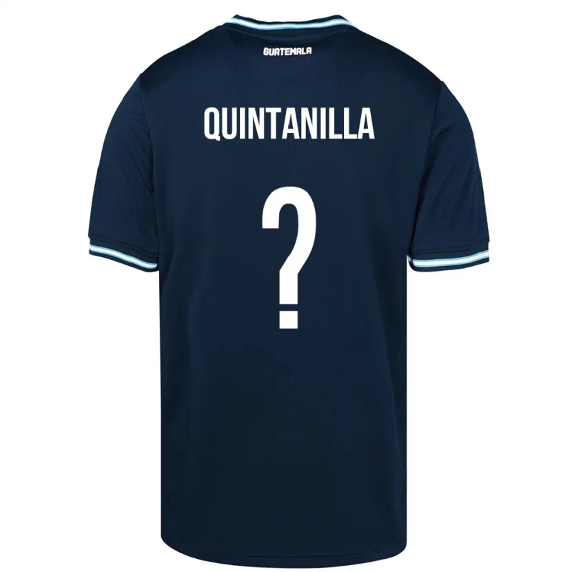 Danxen Hombre Camiseta Guatemala Anayelli Quintanilla #0 Azul 2ª Equipación 24-26 La Camisa México