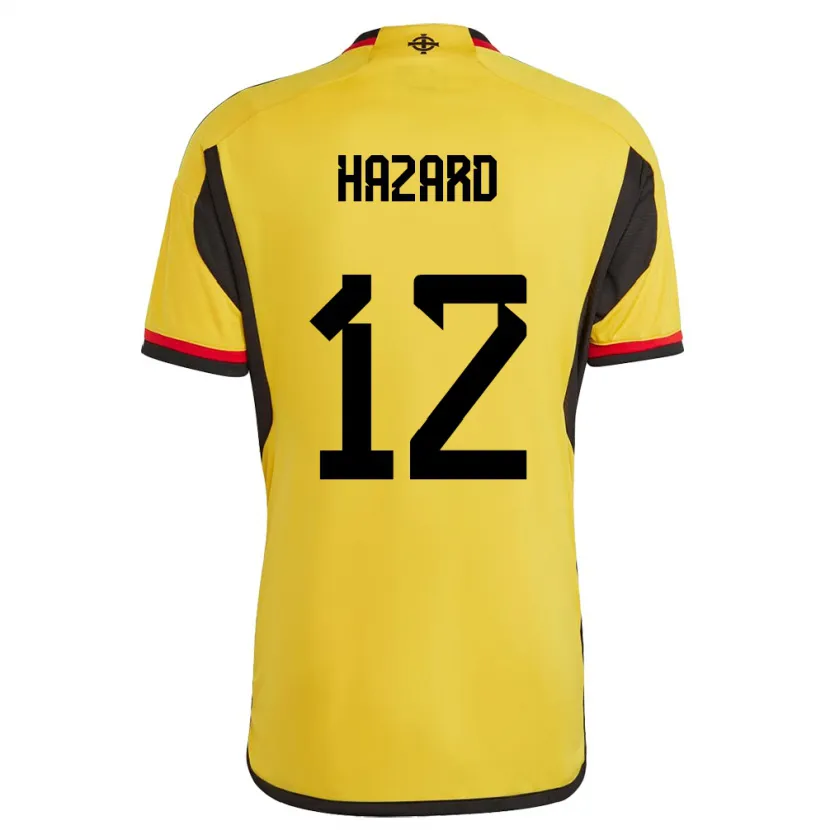 Danxen Hombre Camiseta Irlanda Del Norte Conor Hazard #12 Blanco 2ª Equipación 24-26 La Camisa México