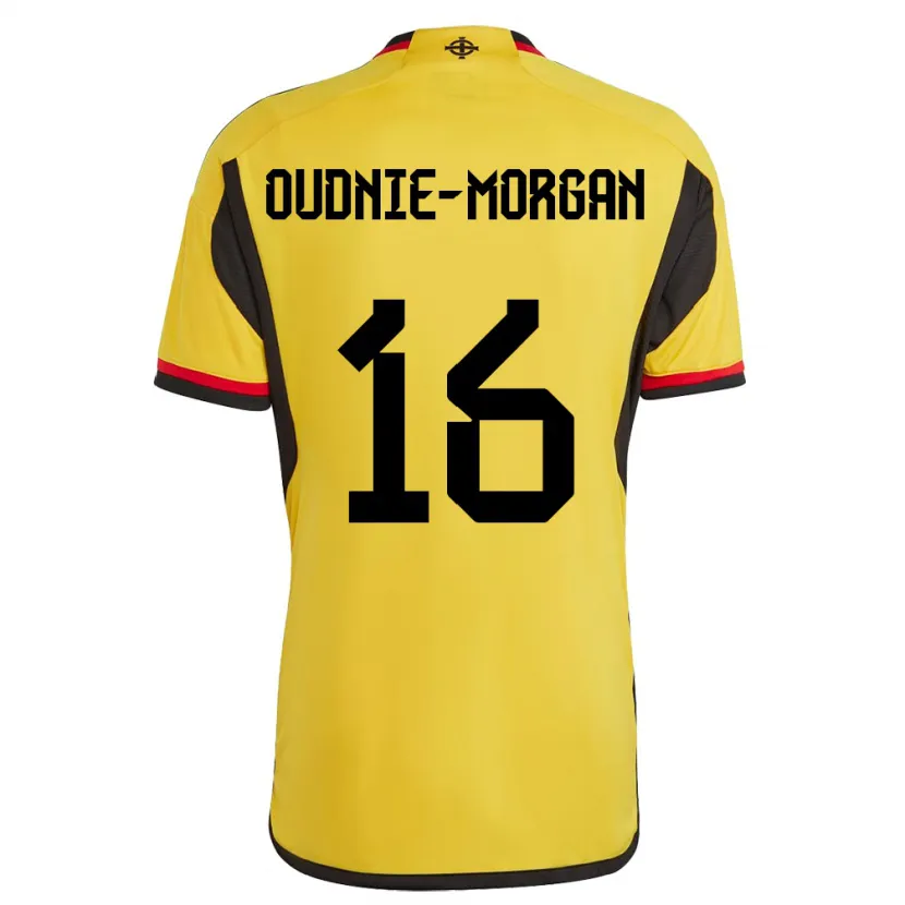 Danxen Hombre Camiseta Irlanda Del Norte Rio Oudnie-Morgan #16 Blanco 2ª Equipación 24-26 La Camisa México