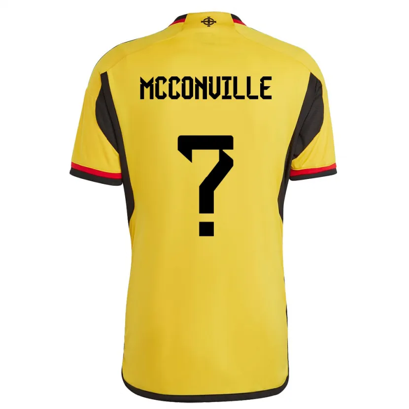 Danxen Hombre Camiseta Irlanda Del Norte Ruairi Mcconville #0 Blanco 2ª Equipación 24-26 La Camisa México