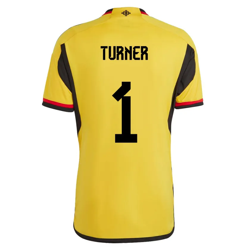 Danxen Hombre Camiseta Irlanda Del Norte Shannon Turner #1 Blanco 2ª Equipación 24-26 La Camisa México