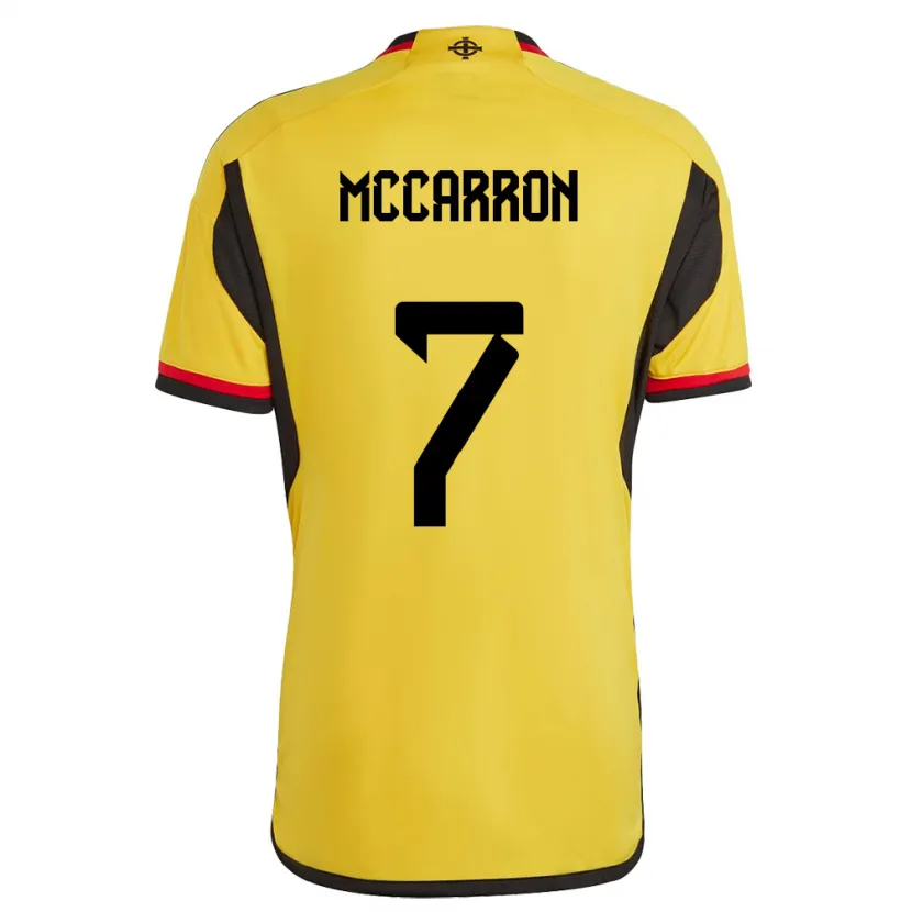 Danxen Hombre Camiseta Irlanda Del Norte Chloe Mccarron #7 Blanco 2ª Equipación 24-26 La Camisa México
