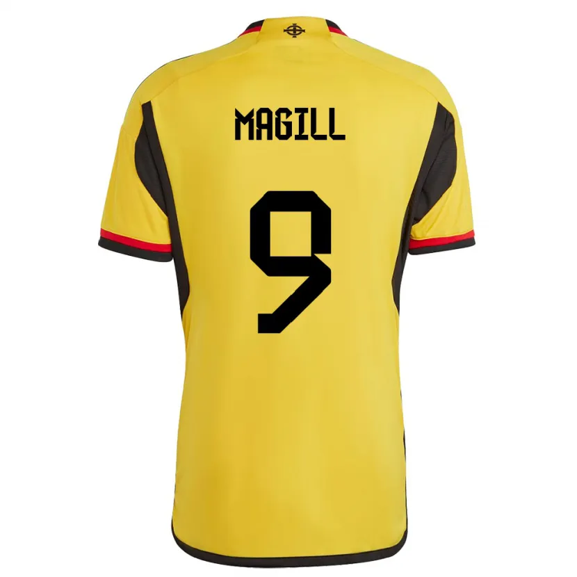 Danxen Hombre Camiseta Irlanda Del Norte Simone Magill #9 Blanco 2ª Equipación 24-26 La Camisa México