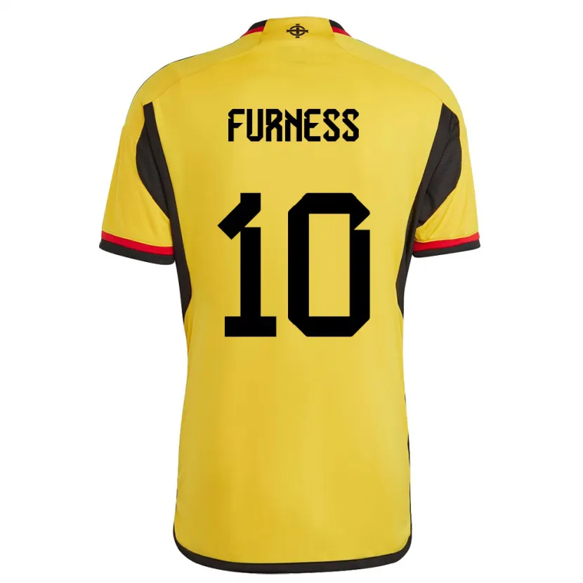 Danxen Hombre Camiseta Irlanda Del Norte Rachel Furness #10 Blanco 2ª Equipación 24-26 La Camisa México