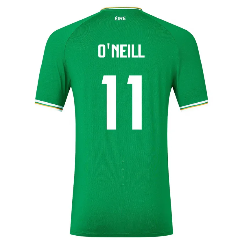 Danxen Mujer Camiseta Irlanda Ollie O'neill #11 Verde 1ª Equipación 24-26 La Camisa México