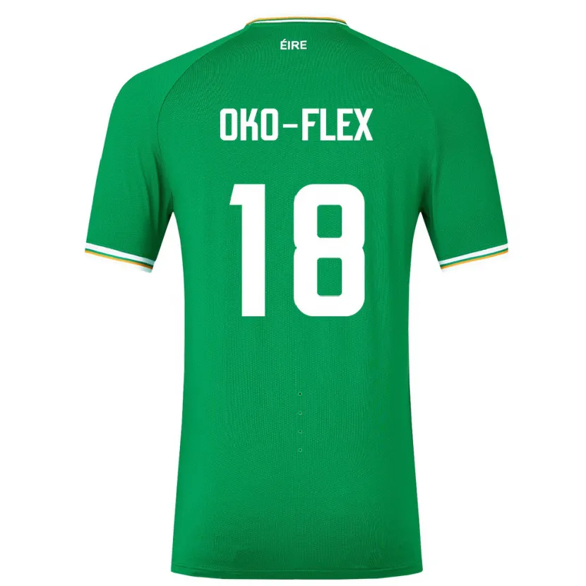 Danxen Mujer Camiseta Irlanda Armstrong Oko-Flex #18 Verde 1ª Equipación 24-26 La Camisa México