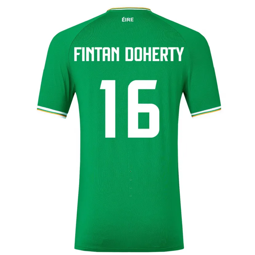 Danxen Mujer Camiseta Irlanda Fintan Doherty #16 Verde 1ª Equipación 24-26 La Camisa México
