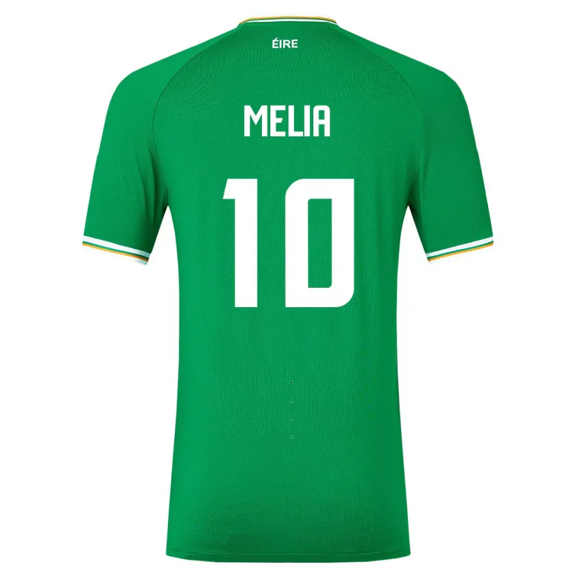 Danxen Mujer Camiseta Irlanda Mason Melia #10 Verde 1ª Equipación 24-26 La Camisa México