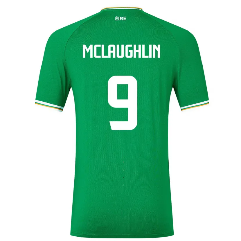 Danxen Mujer Camiseta Irlanda Erin Mclaughlin #9 Verde 1ª Equipación 24-26 La Camisa México