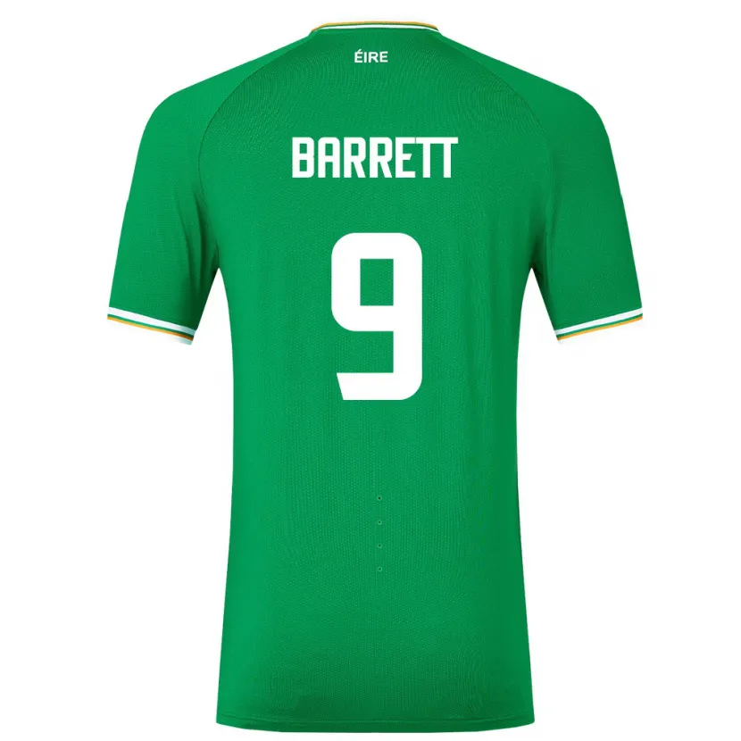 Danxen Mujer Camiseta Irlanda Amber Barrett #9 Verde 1ª Equipación 24-26 La Camisa México