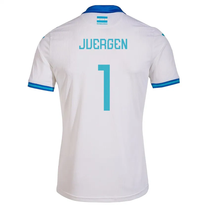 Danxen Mujer Camiseta Honduras Juergen García #1 Blanco 1ª Equipación 24-26 La Camisa México