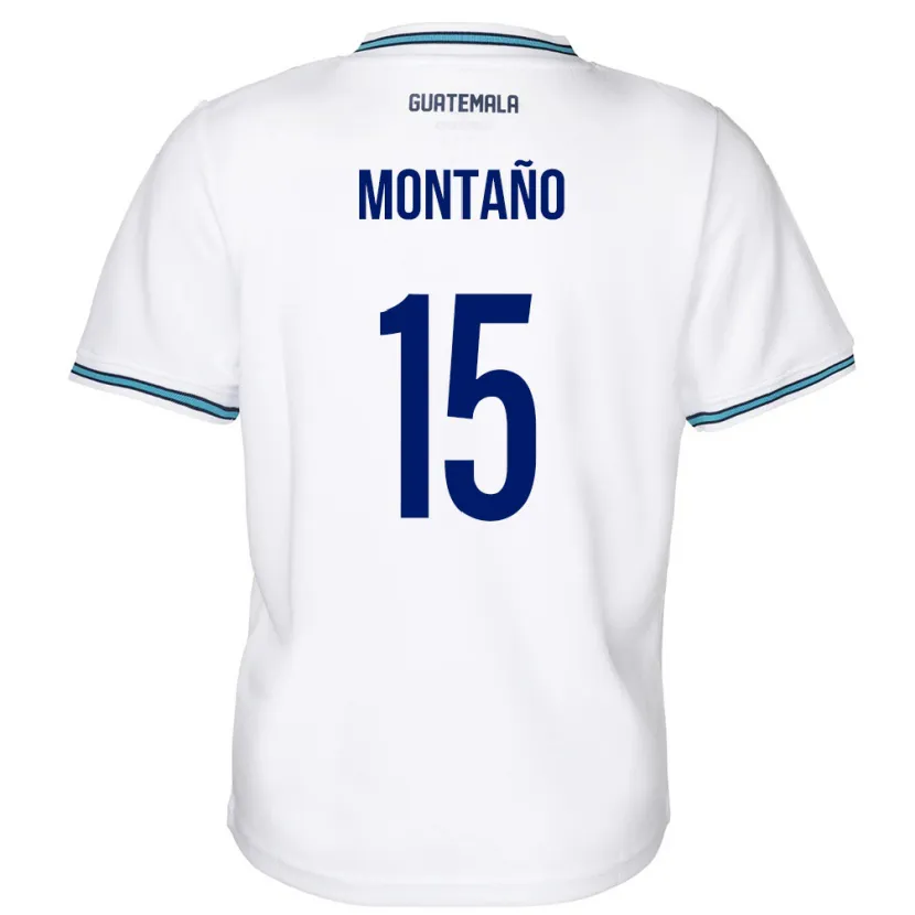 Danxen Mujer Camiseta Guatemala Figo Montaño #15 Blanco 1ª Equipación 24-26 La Camisa México
