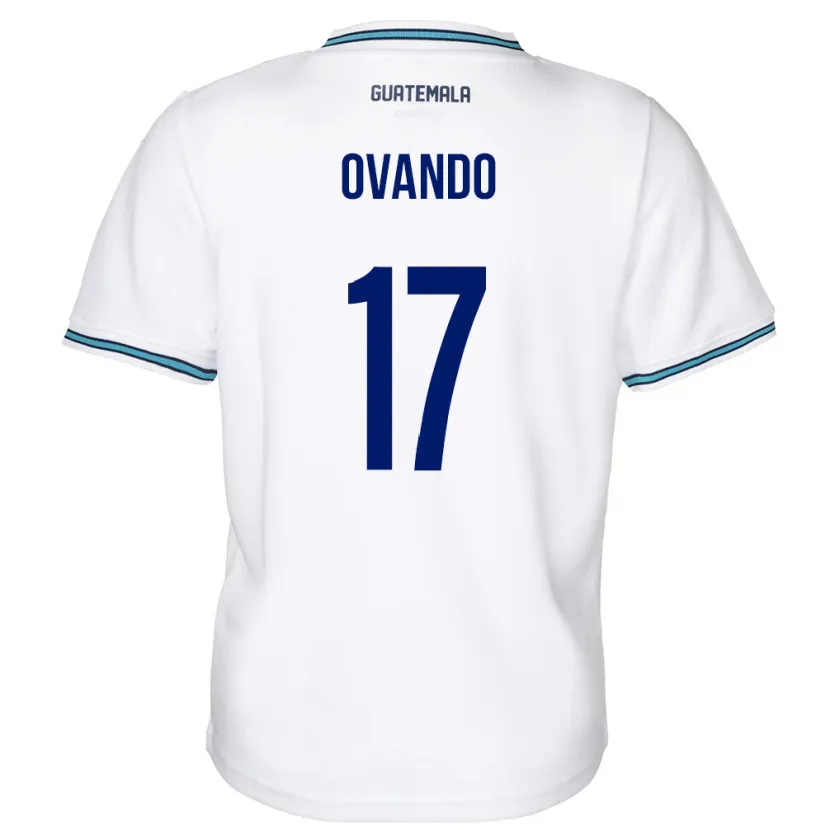 Danxen Mujer Camiseta Guatemala Sandra Ovando #17 Blanco 1ª Equipación 24-26 La Camisa México