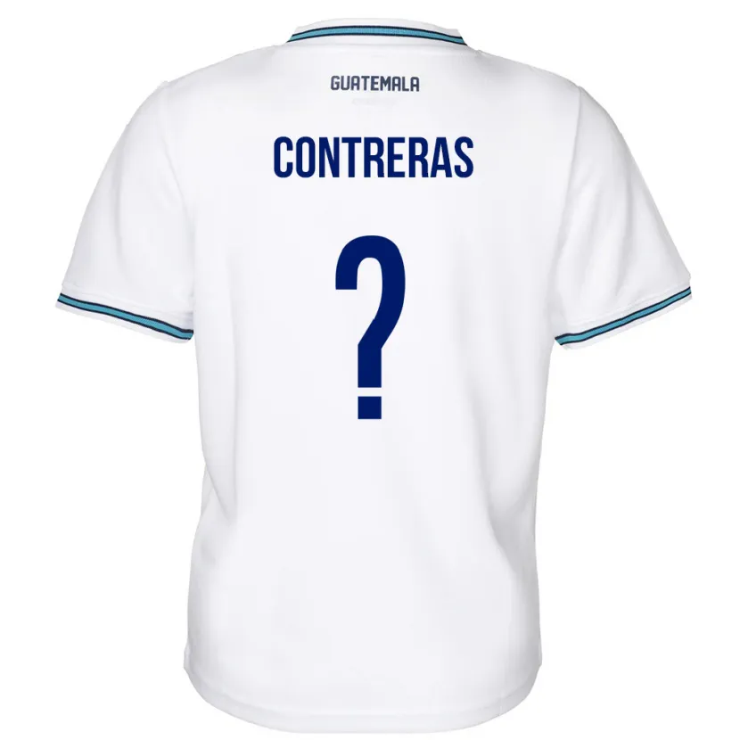 Danxen Mujer Camiseta Guatemala Betzael Contreras #0 Blanco 1ª Equipación 24-26 La Camisa México
