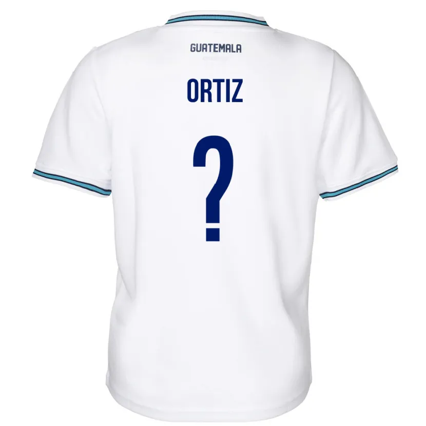 Danxen Mujer Camiseta Guatemala Jenifer Ortiz #0 Blanco 1ª Equipación 24-26 La Camisa México