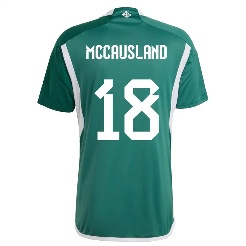 Danxen Mujer Camiseta Irlanda Del Norte Ross Mccausland #18 Verde 1ª Equipación 24-26 La Camisa México